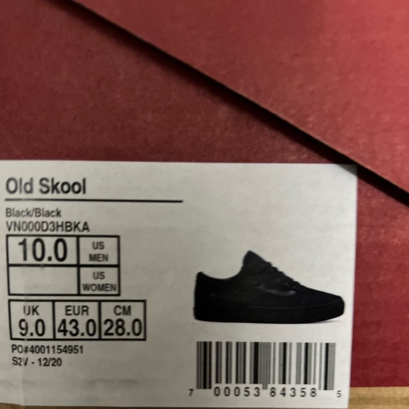 Vans Old Skools, Black, Size 10 - Picture 5 of 5